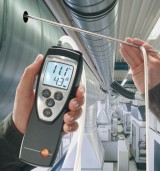 Measuring flow velocity in process air - testo 512